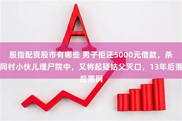 股指配资股市有哪些 男子拒还5000元借款，杀害同村小伙儿埋尸院中，又将起疑姑父灭口，13年后落网